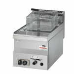 Friggitrice gas, 1 vasca, capacità 8 L, completa di cesti