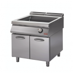 Bagnomaria elettrico, capacità 2 bacinelle GN 1/1 + 2 bacinelle GN 1/3, su vano con porte
