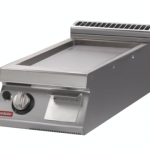 Fry top gas, piastra liscia cromata, versione top