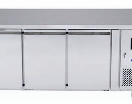 TAVOLO INOX REFRIGERATO CON ALZATINA
